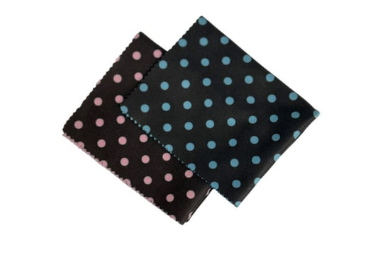 Microfiber Cleaning Cloths with Polka Dot Patterns