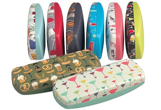Happy Hour Clamshell Eyeglass Case